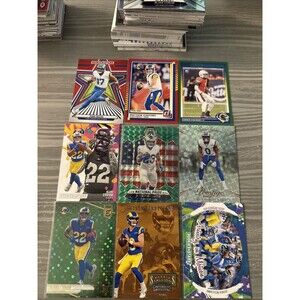Los Angeles Rams Football Card Lot Bundle- Approx. 100 Cards With Inserts